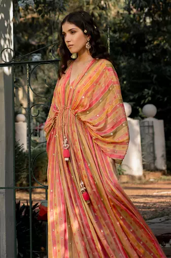 Vintage stripe kaftan