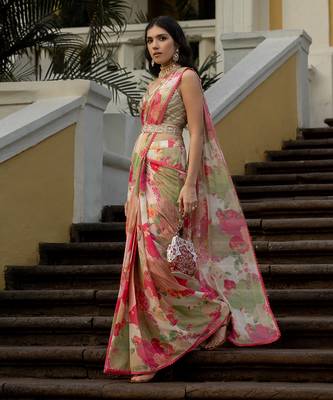 Bloom With Grace Naksha Saree Set 2