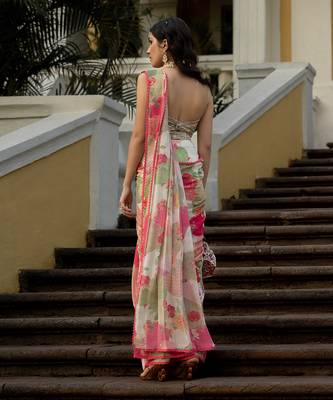 Bloom With Grace Naksha Saree Set 5