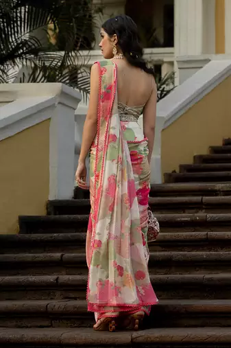 Bloom With Grace Naksha Saree Set