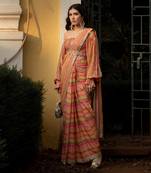 Vintage Stripe Saree Set