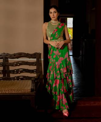 Full Bloom Saree Set 2