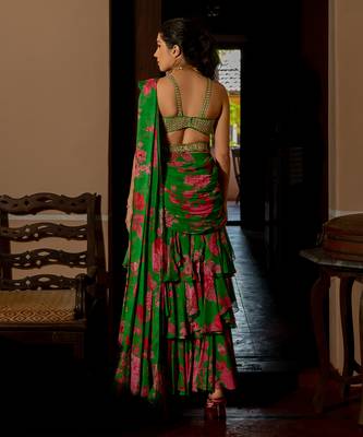 Full Bloom Saree Set 5