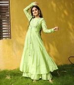 Greenapple chanderi dress
