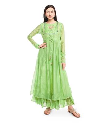 Greenapple chanderi dress 5