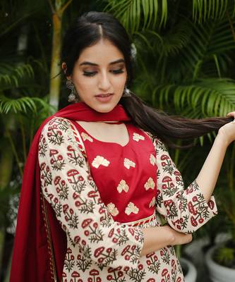 Maroon gharara suit set 3