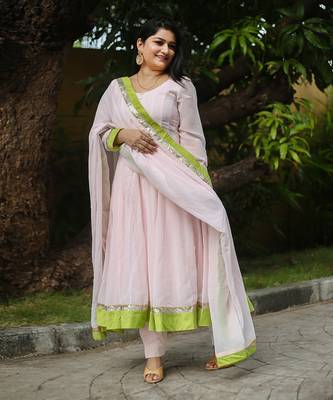 Pastel baby pink suit set 1