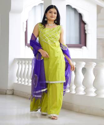 Green gota suit set 1