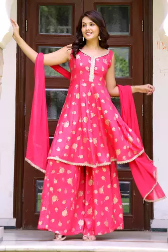 Gulabi cotton suit set
