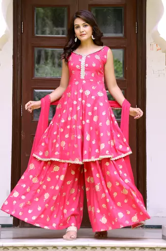 Gulabi cotton suit set