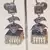 Tribal german silver jhumka earring