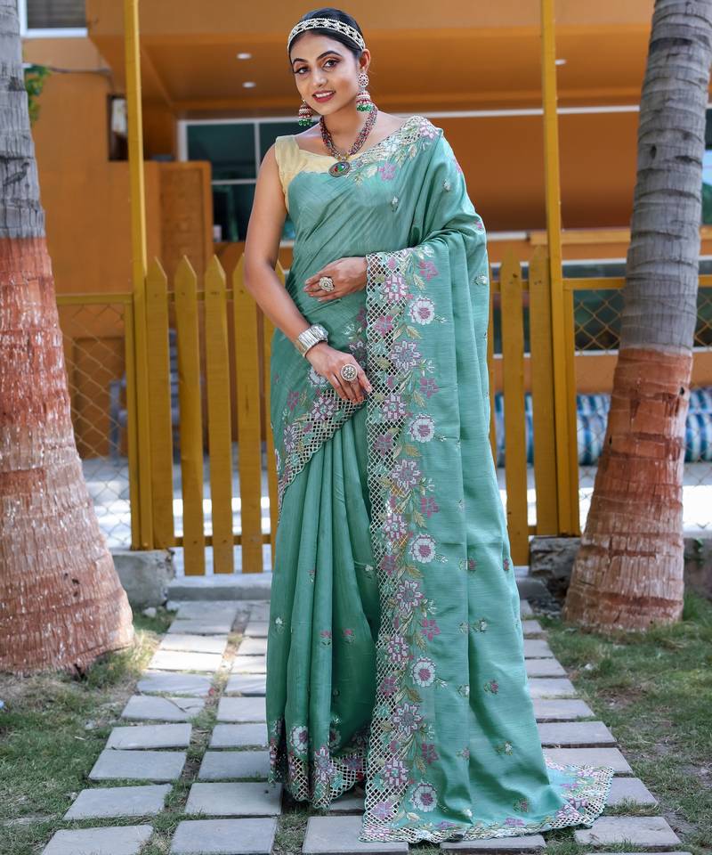 Cottan Trnding  Designer Saree