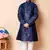 embroidery and sequins work dupion silk kurta and cotton pajama set for boys