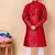 embroidery and sequins work dupion silk kurta and cotton pajama set for boys