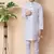 embroidery and sequins work cotton kurta and cotton pajama set for boys