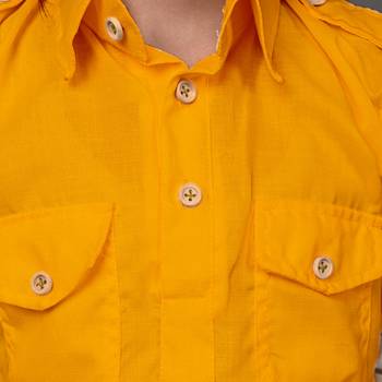 Vesham yellow pathani suit set for men 5