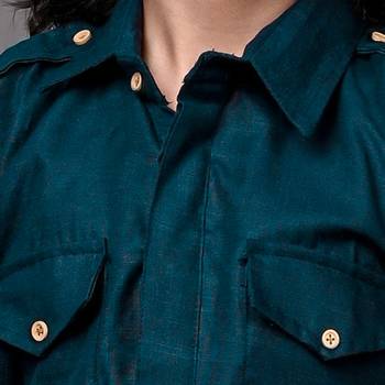 Vesham green pathani suit set for men 3