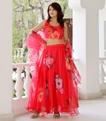 Pink Irish Lehenga Set