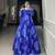 Women's Chiffon With Floral Printed Long Gown