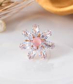 Adjustable flower design ad rings