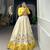 Yellow Colour Wedding Special Crop Top Lehenga
