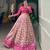 Pink Colour Wedding Special Crop Top Lehenga