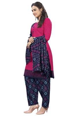 dark pink cotton printed ready to wear salwar suit 2