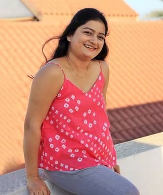 Pink bandhani tunic 2