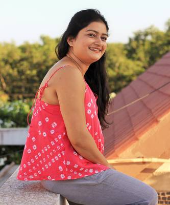 Pink bandhani tunic 3