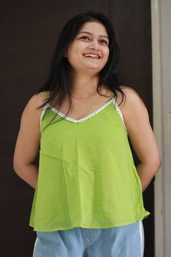 Green apple tunic