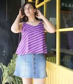 Purple leherita tunic