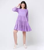 Purple flora dress