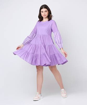 Purple flora dress 3