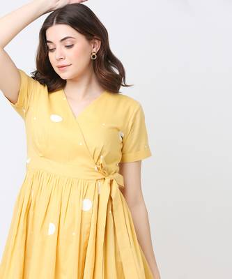 Melon polka dress 4