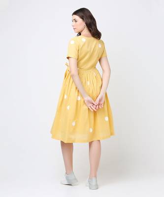 Melon polka dress 5