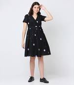 Blackberry polka dress