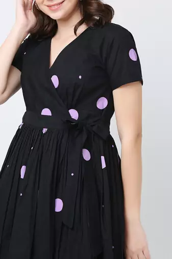 Blackberry polka dress