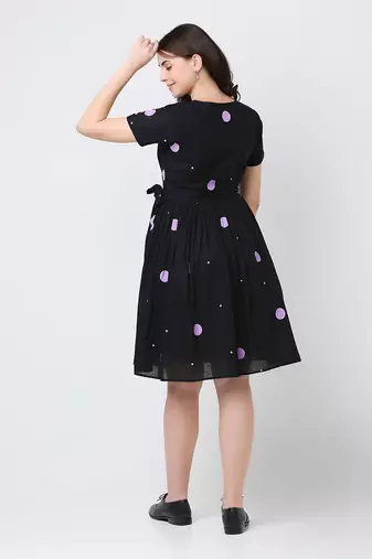 Blackberry polka dress