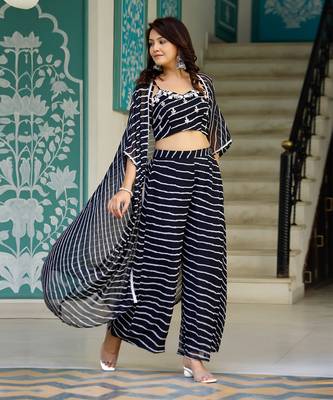 Black leheriya co ord set 2
