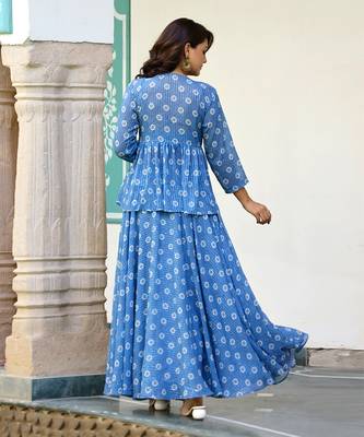 Blueberry  printed skirt set 5