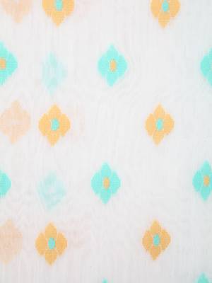 White Hand Woven Pure Cotton Saree Without Blouse 4