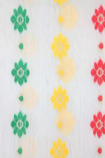 White Hand Woven Pure Cotton Saree Without Blouse