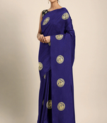 Serona fabrics women's sana silk zari embroidery work saree