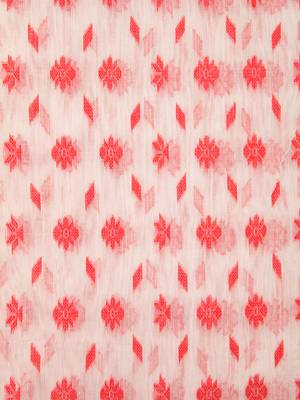 White Hand Woven Pure Cotton Saree Without Blouse 4