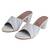 Kiana women's striped sky blue rexine round toe wedge heels with pvc sole and block heel