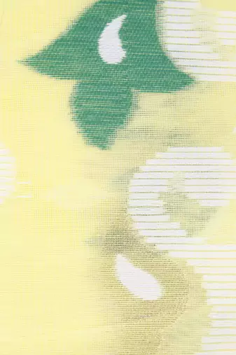 Pinkloom women's yellow pure cotton cotton-sarees without blouse