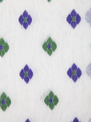 White Hand Woven Pure Cotton Saree Without Blouse 4