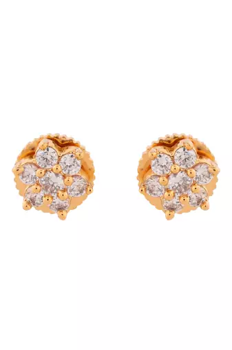 Golden diamond pendant SHORT necklace earrings and finger ring set one gram gold