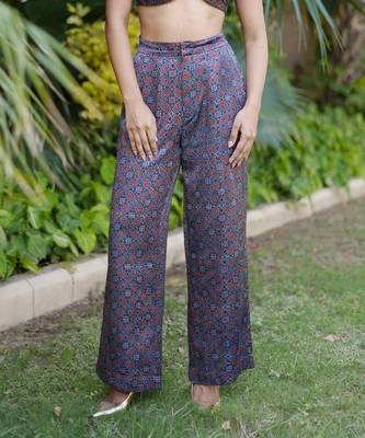 Indigo printed neelam pants 1