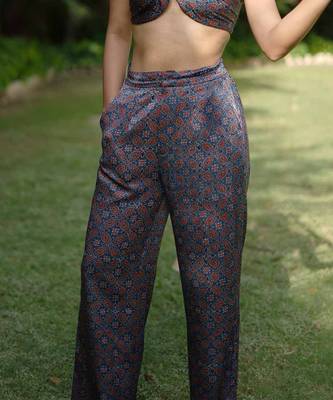 Indigo printed neelam pants 2